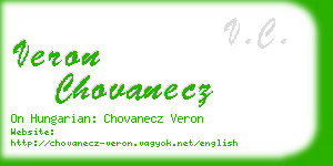 veron chovanecz business card